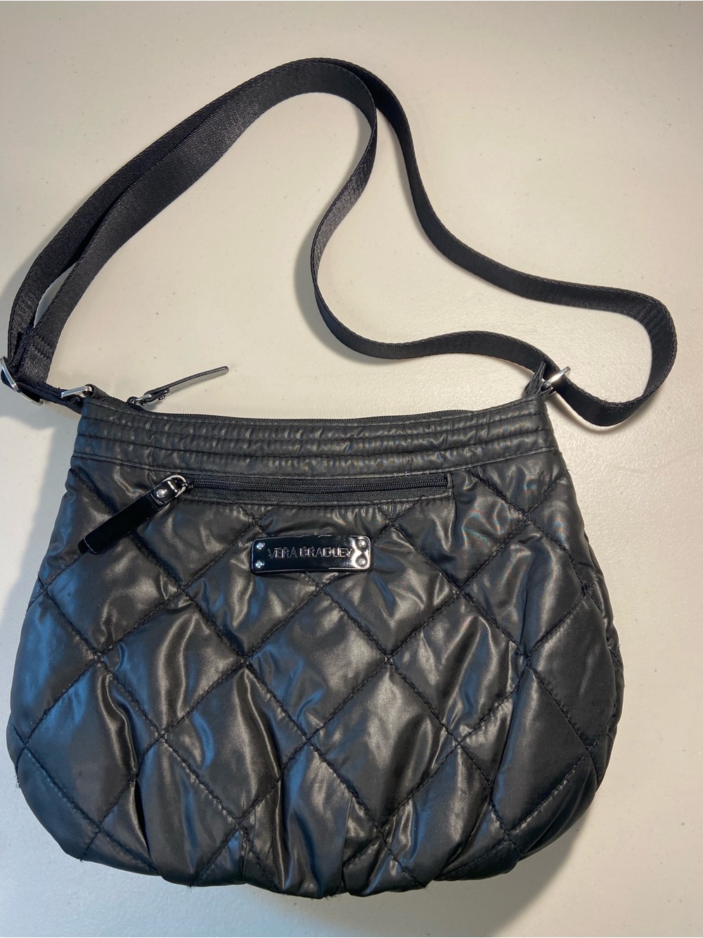 Vera Bradley Quilted Crossbody Bag - Black